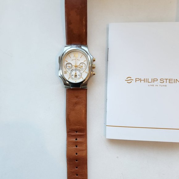 Philip Stein Lady's Chronograph White Gold Watch - Picture 3 of 8